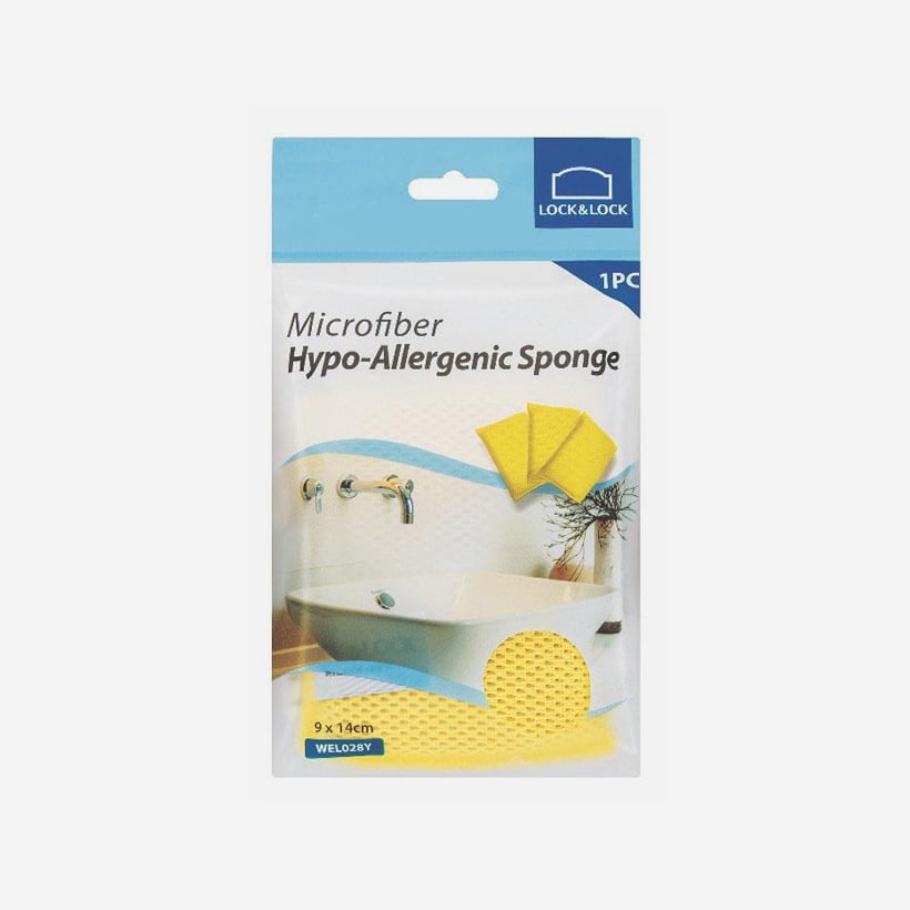Miếng lau chùi Welcron Hypo-Allergenic 9*14cm (A108-SP01) - Màu vàng - WEL028Y